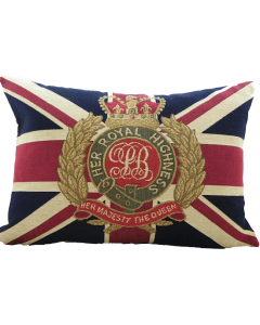 gobelin cushion flag her majesty 30x45cm