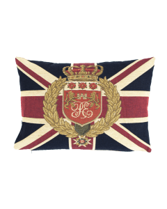 gobelin cushion flag medallion 30x45cm