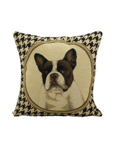 Gobelin cushion french bulldog double-sided 33x33cm