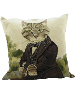 Gobelin cushion cat count 45x45cm