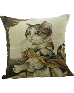 Gobelin cushion cat countess 45x45cm