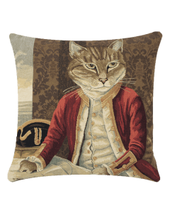 Gobelin cushion cat marquess 45x45cm