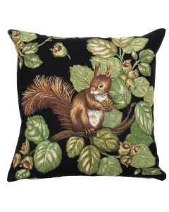 gobelin cushion squirrel acorn 45x45cm