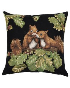 gobelin cushion squirrel two 45x45cm