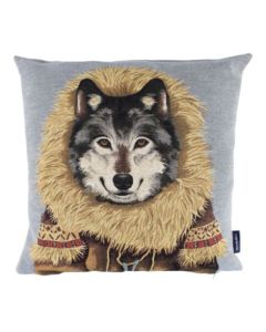 Gobelin cushion coat wolf 45x45cm