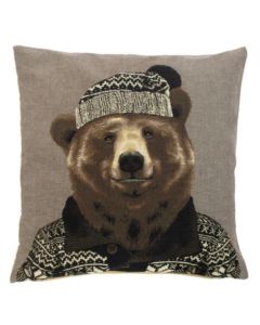 gobelin cushion nordic bear 45x45cm