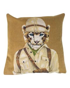 Gobelin cushion safari panther 45x45cm