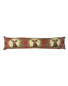 gobelin draught excluder red check deer 20x90cm