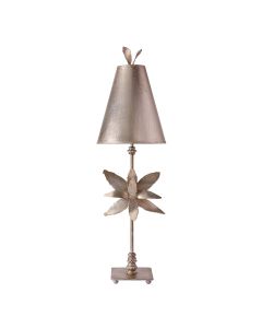 Azalea 1 Light Table Lamp - Silver Leaf