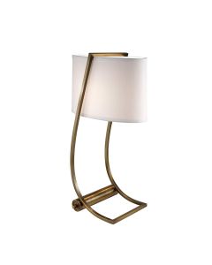 Lex 1 Light Table Lamp - Bali Brass