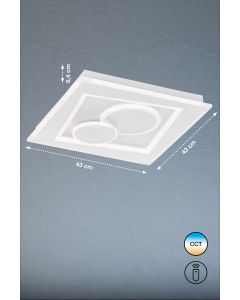 Luz de techo, Ratio | 1x LED 44,0 W Incluido. | blanco