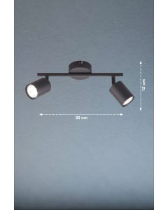 Luz de techo, Foco de atención, Vano | 2x GU10 - LED max.