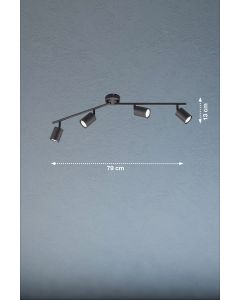 Luz de techo, Foco de atención, Vano | 4x GU10 - LED max.