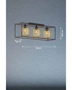 Luz de techo, Caydo | 3x E27 max. 40,0 W sin bombilla