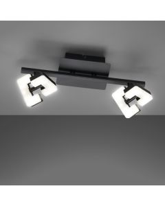 Luz de techo, Ray | 2x LED 4,5 W Incluido. | negro arena