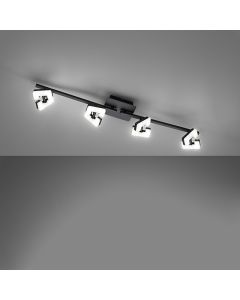 Luz de techo, Ray | 4x LED 4,5 W Incluido. | negro arena