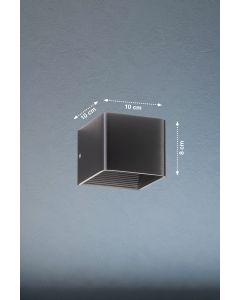 Lámpara de pared, Dan | 1x LED 4,5 W Incluido. | negro