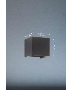 Lámpara de pared, luz exterior, Wall | 2x LED 3,0 W