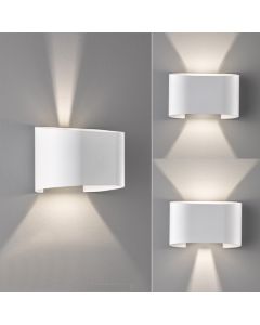 Lámpara de pared, luz exterior, Wall | 2x LED 3,0 W