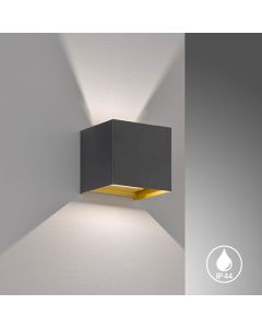 Lámpara de pared, luz exterior, Thore | 2x LED 3,0 W