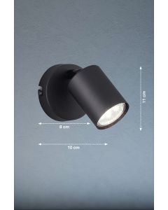 Lámpara de pared, Foco de atención, Vano | 1x GU10 - LED