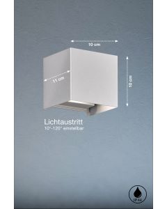 Lámpara de pared, luz exterior, Wall | 2x LED 3,0 W