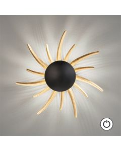 Lámpara de pared, Sol | 1x LED 10,0 W Incluido.