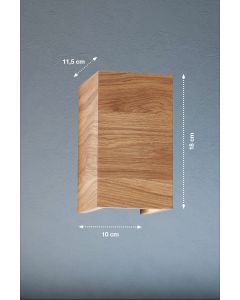 Lámpara de pared, SHINE-WOOD | 2x GU10 max. 4,0 W Incluido.