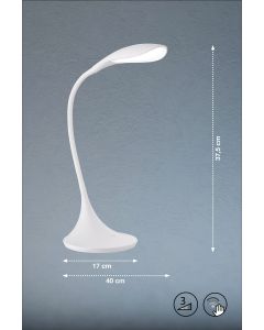 Lámpara de mesa, Nil | 1x LED 5,5 W Incluido. | blanco