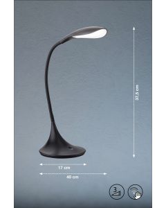 Lámpara de mesa, Nil | 1x LED 5,5 W Incluido. | negro