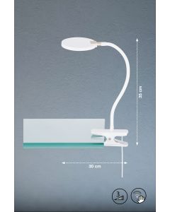 Luz de pinza, Luiz | 1x LED 5,0 W Incluido. | blanco