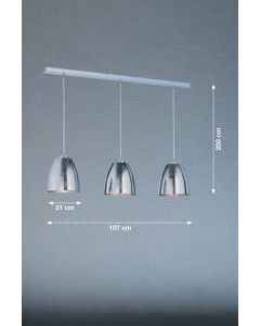 Lámpara colgante, Cannes | 3x E27 max. 40,0 W sin bombilla