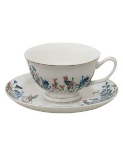 Cup and saucer 12x10x6 cm / ? 15x2 cm / 250 ml - pcs     