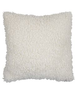 cushion curly teddy off-white 45x45cm