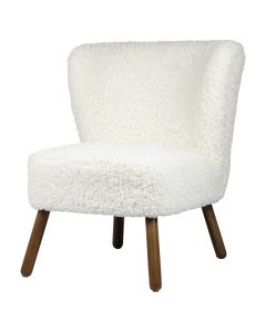 chair curly teddy off-white 60x72x74cm (pallet)