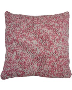 Cushion Double Knit 45x45 rouge/white