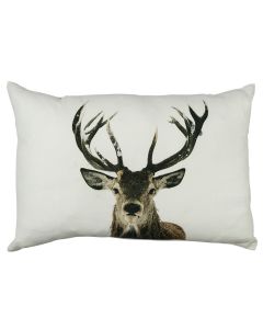 canvas cushion red deer snow 40x60cm