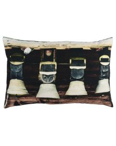 canvas cushion cow bells 40x60cm