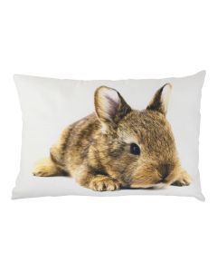 Canvas cushion wild color rabbit 35x50cm