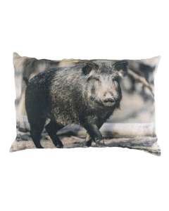 canvas cushion wild boar 35x50cm