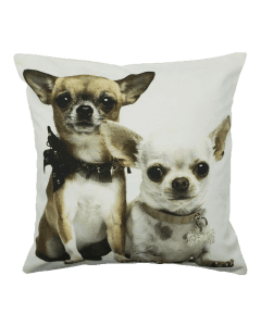 Canvas cushion 2 chihuahuas 50x50cm