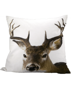 Canvas cushion deer front 50x50cm