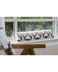 Canvas draught excluder deer front 20x90cm