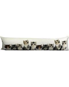 canvas draught excluder kittens 20x90cm