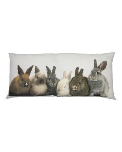 canvas cushion xxl rabbits 40x90cm
