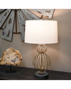 Lafitte 1 Light Table Lamp  - Distressed Silver