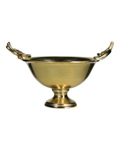 bowl antler champagne gold medium