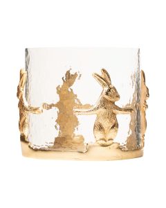 wind light rabbit champagne gold large