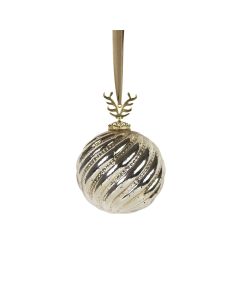 decoration ball antler gold 12cm