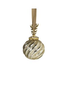 decoration ball antler gold 8cm